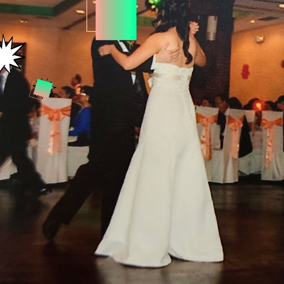 MAKE ME AN OFFER! Wedding Dress Corset Bejeweled Bodice Bow - Picture 4 of 9